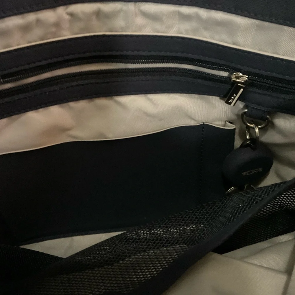 TUMI Navy Blue Adjustable Strap Crossbody Messenger Laptop Bag